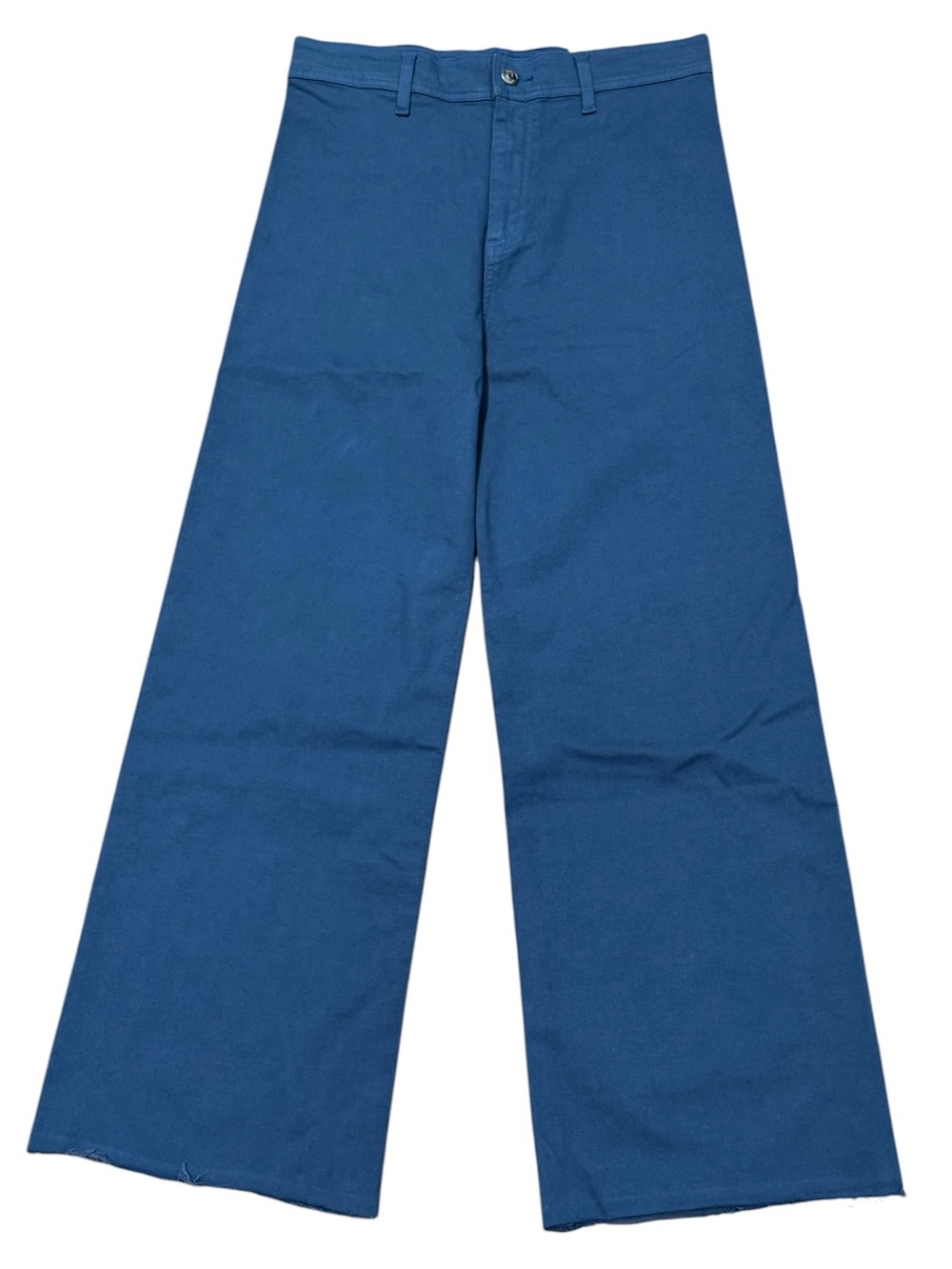 Yoga Jeans Sz 31 Blue pants trousers blue Lily Wide leg raw hem Boho Casual